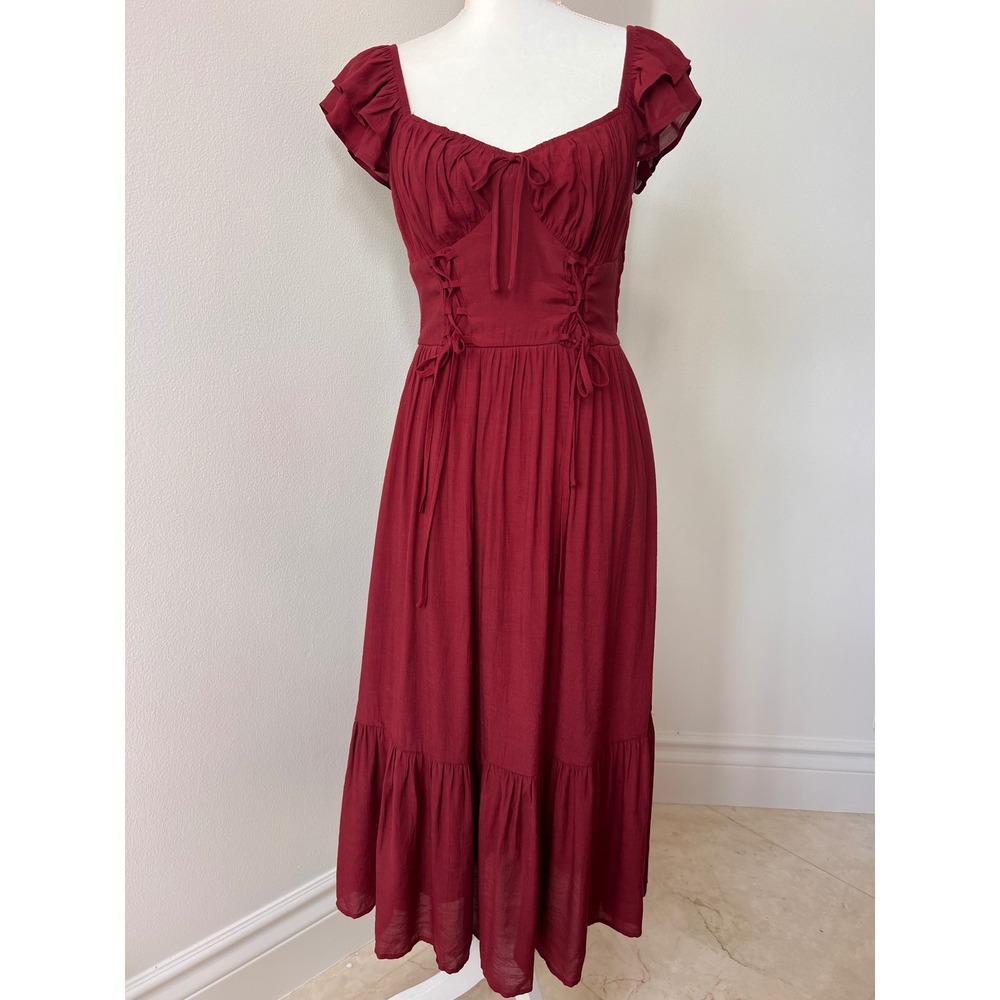 Women's Trixxi red corset festival dress medium
